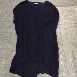 Luna Luz linen crinkle tunic top